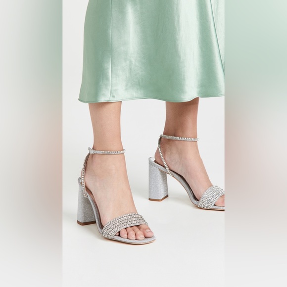 Badgley Mischka becca crystal heels size 7 - Picture 10 of 12